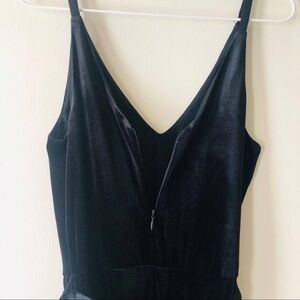 Banana Republic Black Velvet Jumpsuit